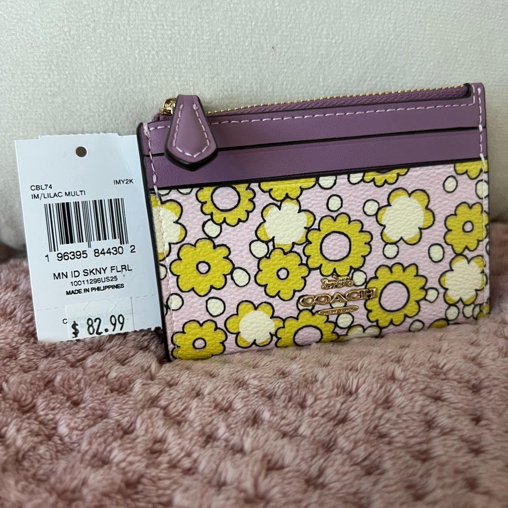 Coach Skinny Mini Floral ID Case